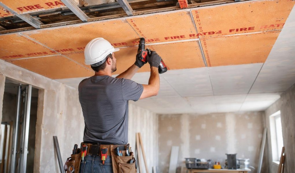 ouvrier-plafond-chantier-materiaux-ignifuges