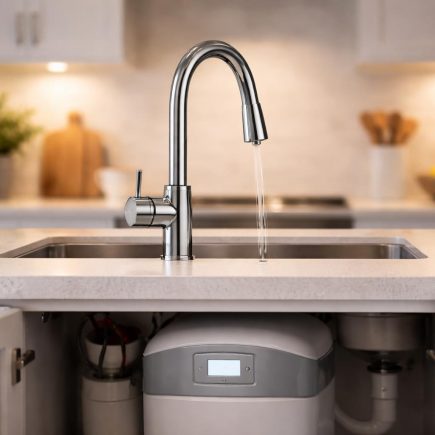 cuisine-moderne-robinet-eau-lumineux