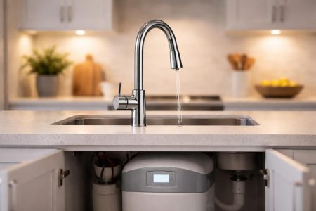 cuisine-moderne-robinet-eau-lumineux