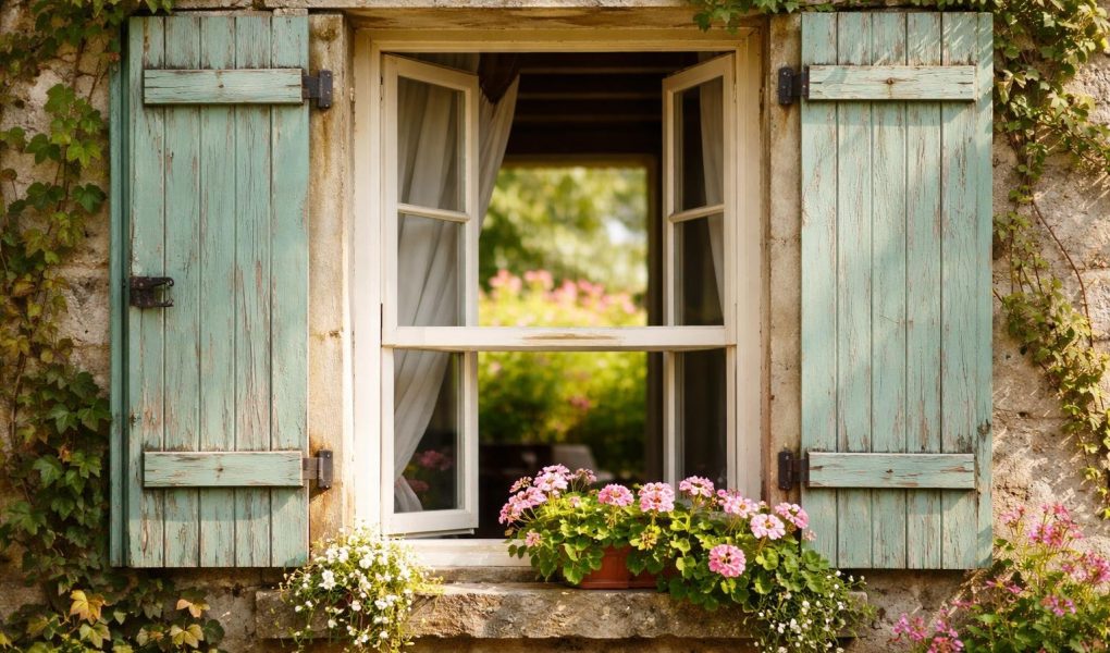 fenetre-bois-volets-colores-jardin