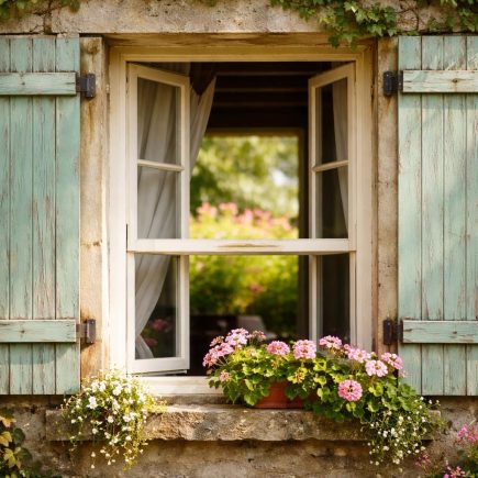 fenetre-bois-volets-colores-jardin
