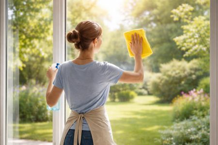 personne-nettoyage-vitre-vue-jardin-ensoleille