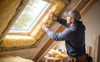 personne-poser-isolant-velux-lumiere